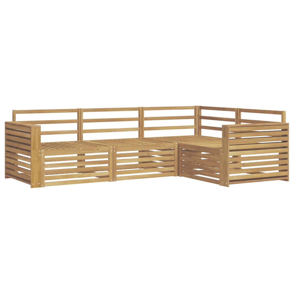 Outdoor-Sofagarnitur 4 pcs Weiß 251,5 x 172,5 x 73 cm