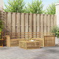 Outdoor-Sofagarnitur 5 pcs Weiß 79 x 79 x 37 cm