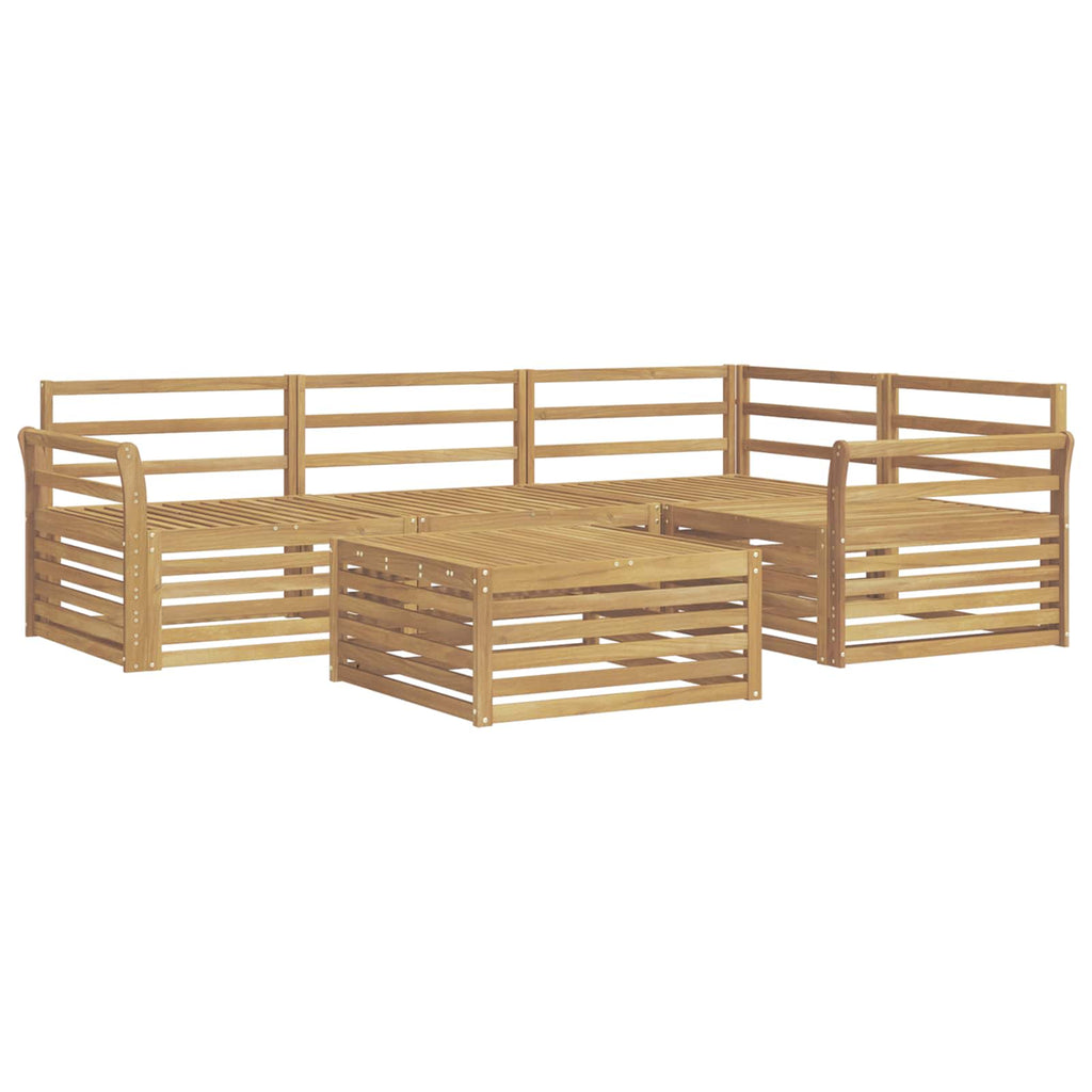 Outdoor-Sofagarnitur 5 pcs Weiß 79 x 79 x 37 cm