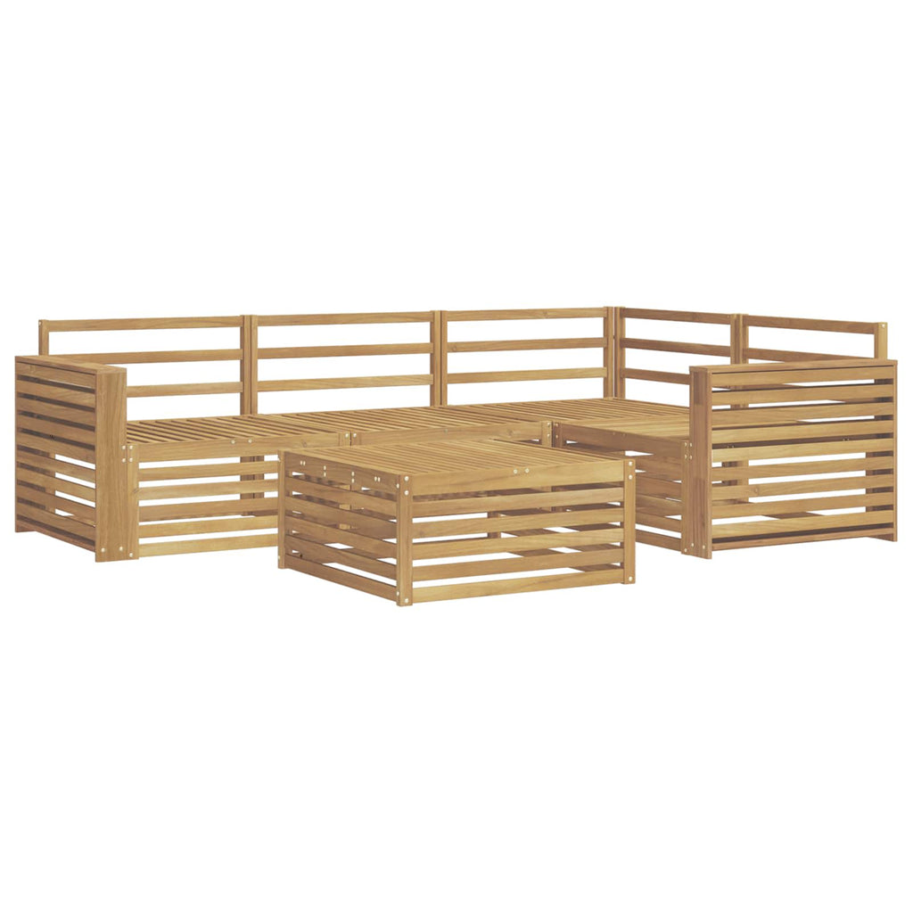 Outdoor-Sofagarnitur 5 pcs Weiß 79 x 79 x 37 cm