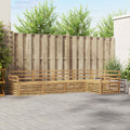 Outdoor-Sofagarnitur 5 pcs Weiß 329 x 170,5 x 73 cm