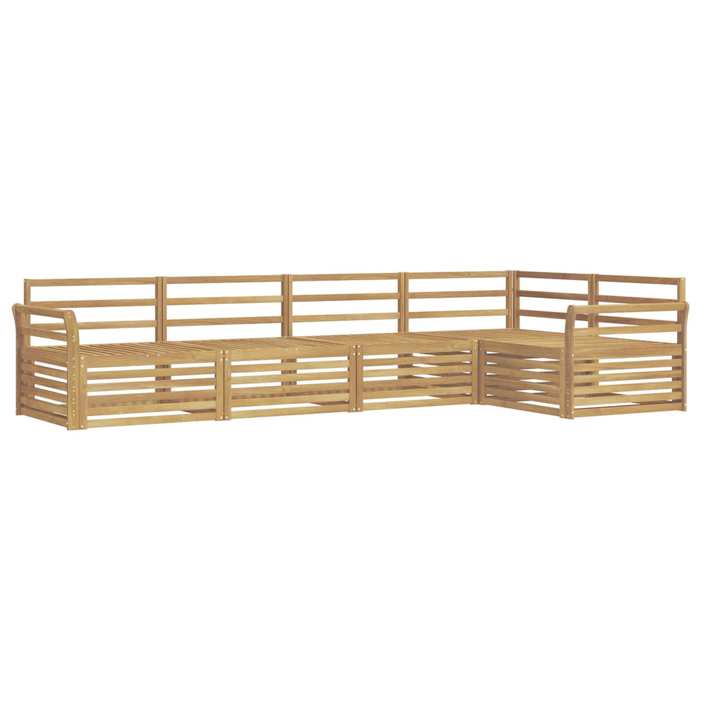 Outdoor-Sofagarnitur 5 pcs Weiß 329 x 170,5 x 73 cm