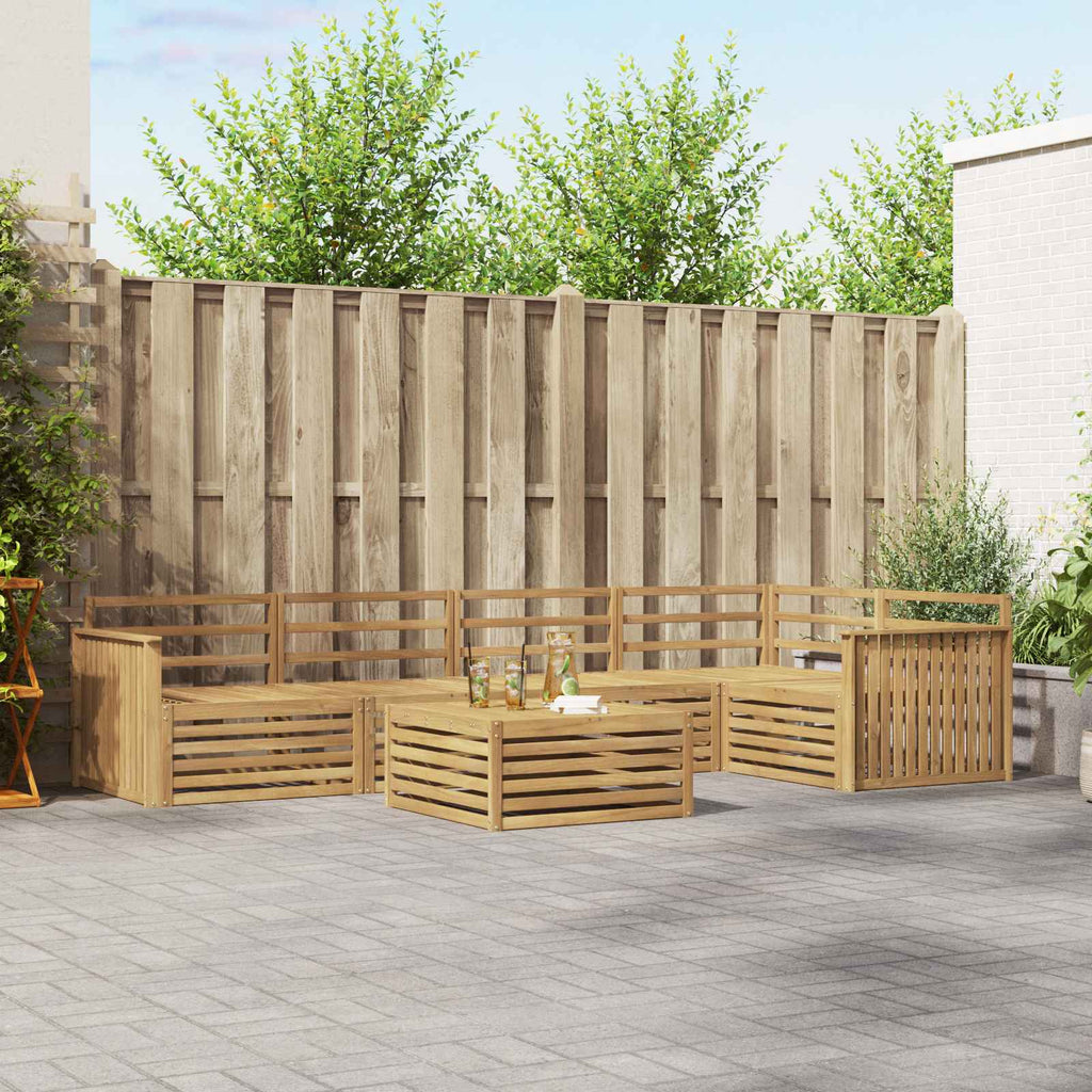 Outdoor-Sofagarnitur 6 pcs Weiß 79 x 79 x 37 cm