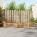 Outdoor-Sofagarnitur 6 pcs Weiß 79 x 79 x 37 cm