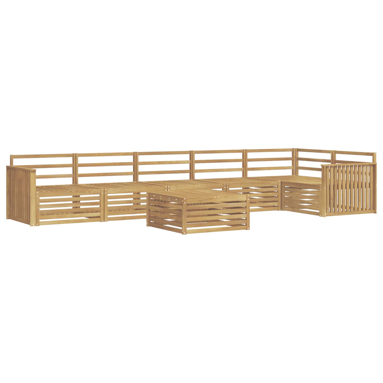 Outdoor-Sofagarnitur 7 pcs Weiß 79 x 79 x 37 cm