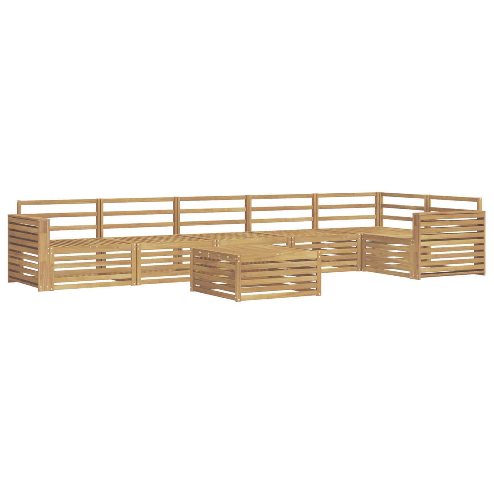 Outdoor-Sofagarnitur 7 pcs Weiß 79 x 79 x 37 cm