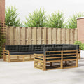 Outdoor-Sofagarnitur 8 pcs Weiß und Anthrazit
