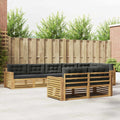 Outdoor-Sofagarnitur 8 pcs Weiß und Anthrazit