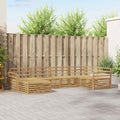 Outdoor-Sofagarnitur 6 pcs Weiß 329 x 170,5 x 73 cm
