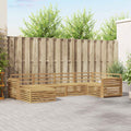 Outdoor-Sofagarnitur 6 pcs Weiß 331 x 172,5 x 73 cm
