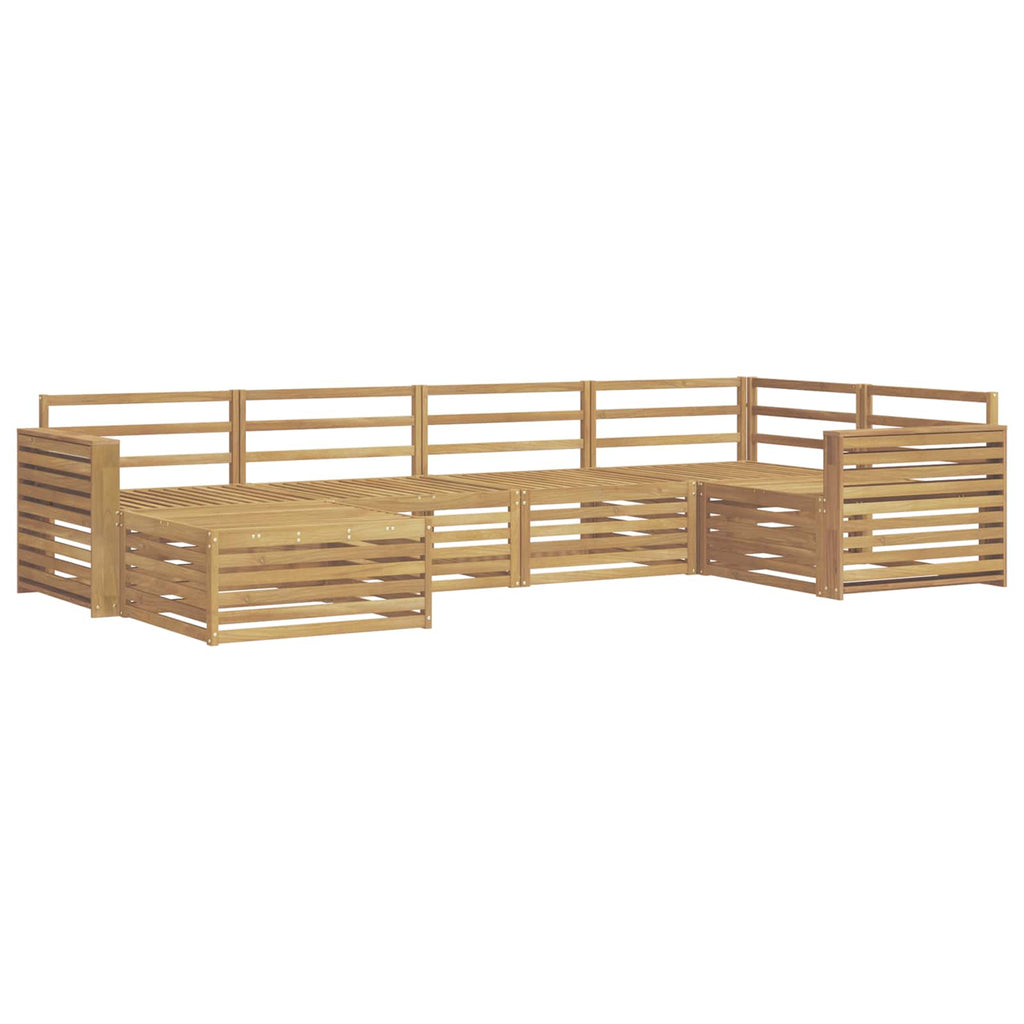 Outdoor-Sofagarnitur 6 pcs Weiß 331 x 172,5 x 73 cm