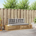 Outdoor-Sofagarnitur Weiß 230,5 x 83 x 73 cm Polyester