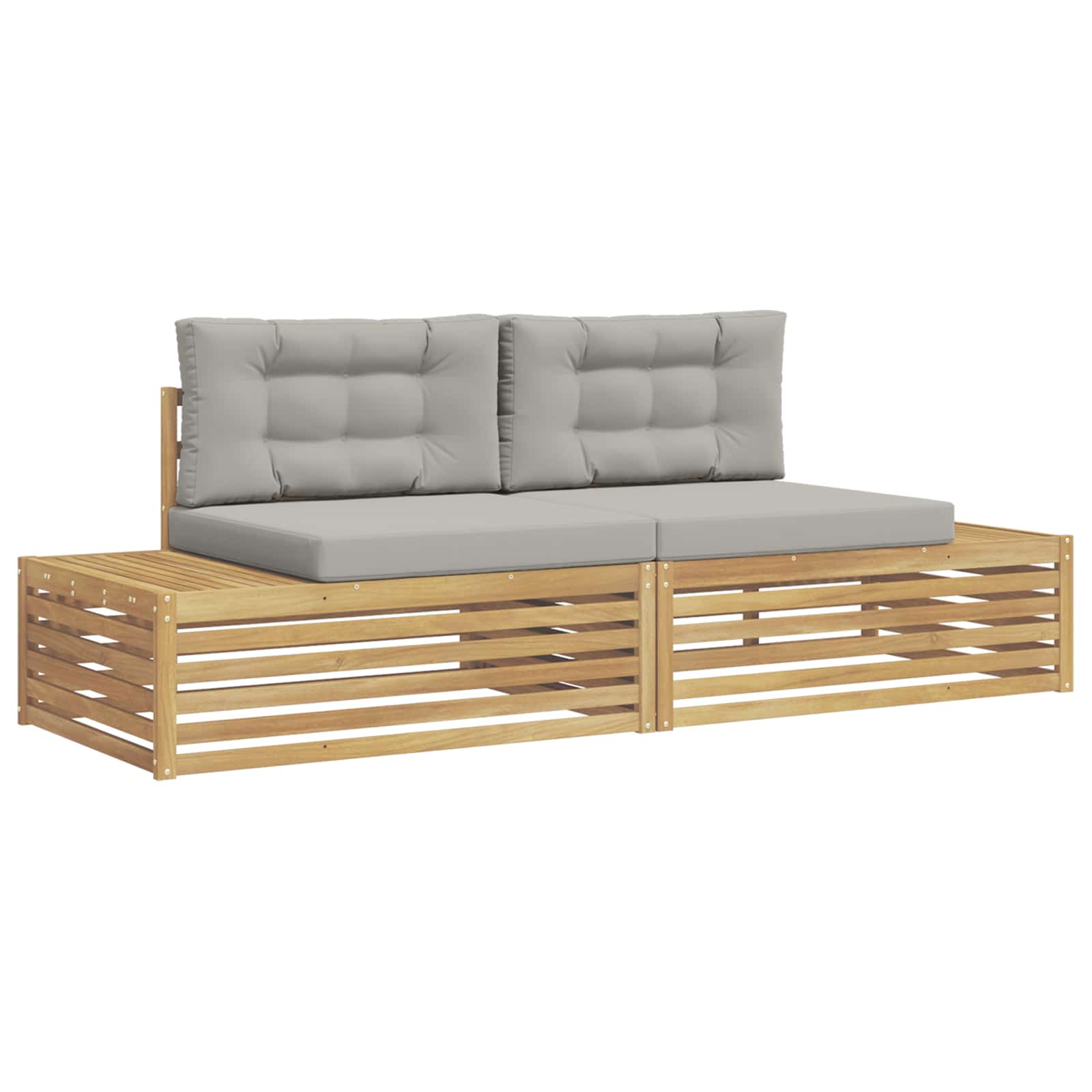 Outdoor-Sofagarnitur Weiß 230,5 x 83 x 73 cm Polyester