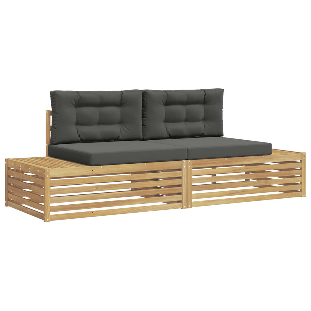 Outdoor-Sofagarnitur Weiß 230,5 x 83 x 73 cm Polyester