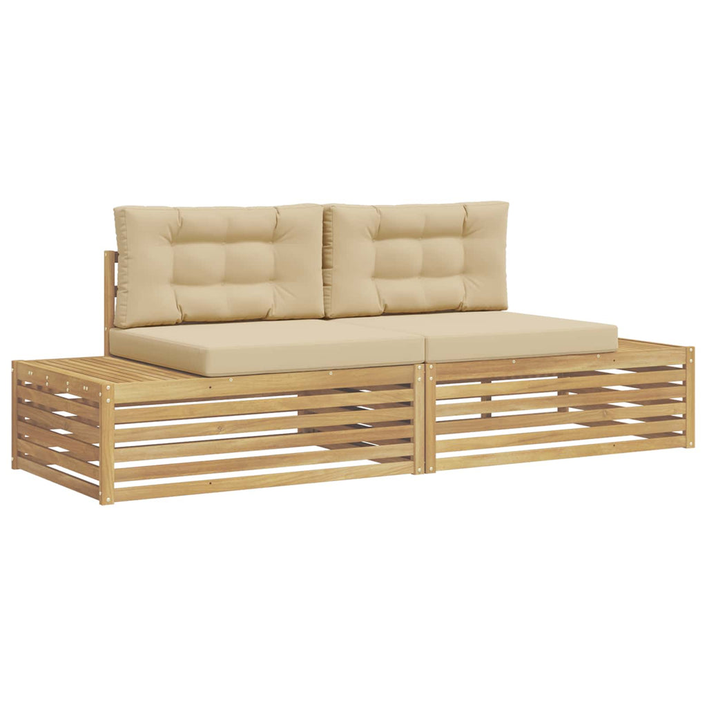Outdoor-Sofagarnitur Weiß 230,5 x 83 x 73 cm Polyester