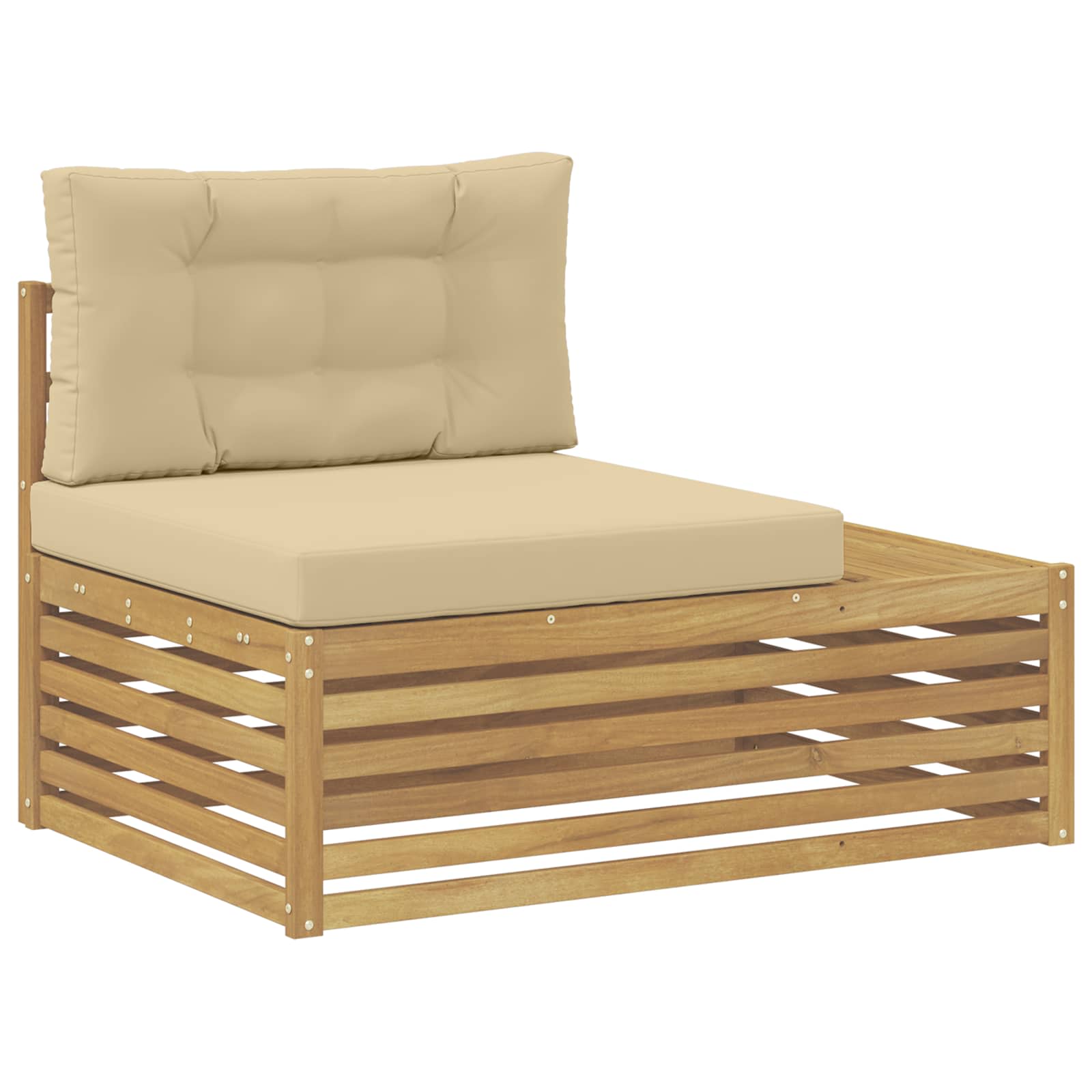 Outdoor-Sofagarnitur Weiß 230,5 x 83 x 73 cm Polyester