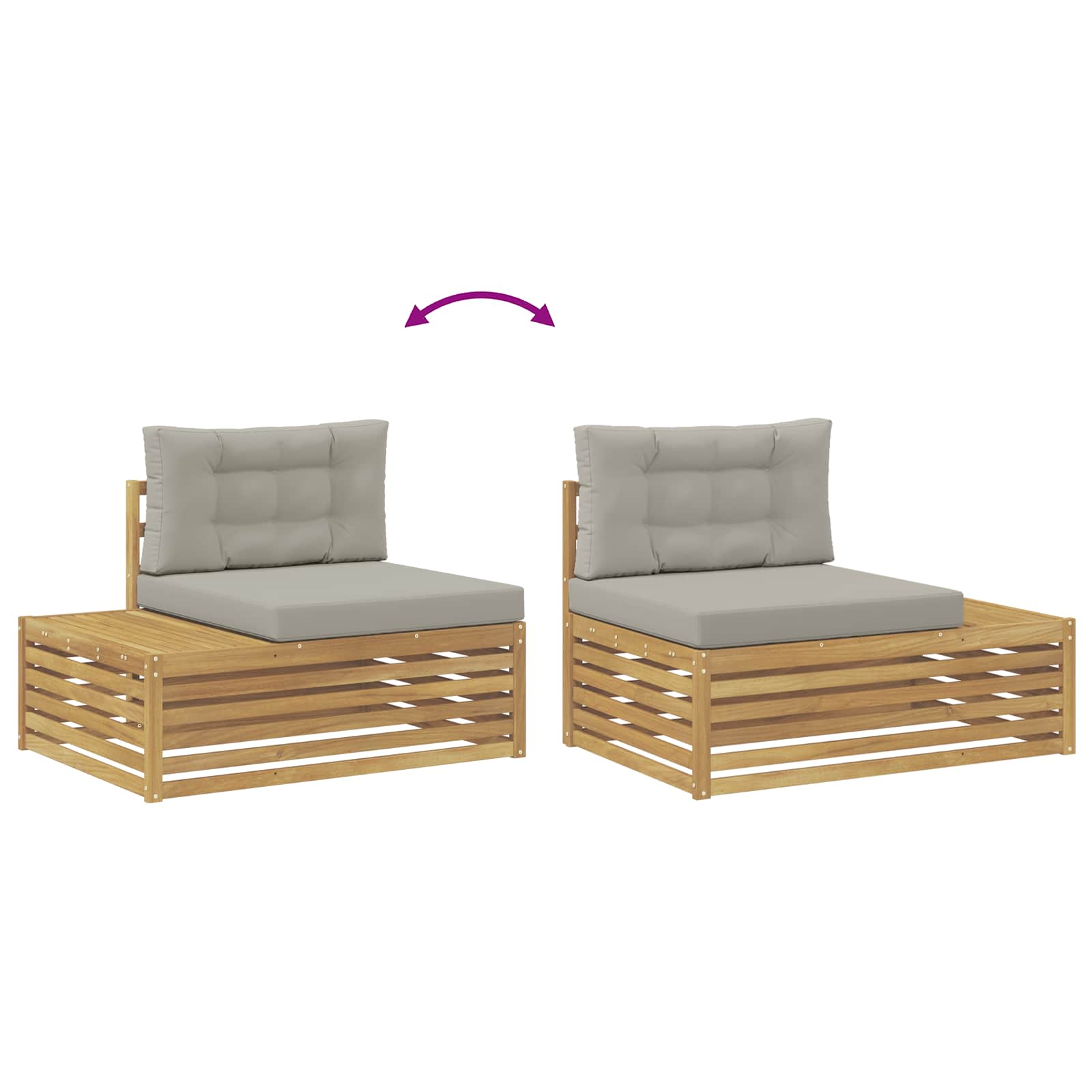 3 Stück Outdoor-Sofagarnitur Polyester Weiß