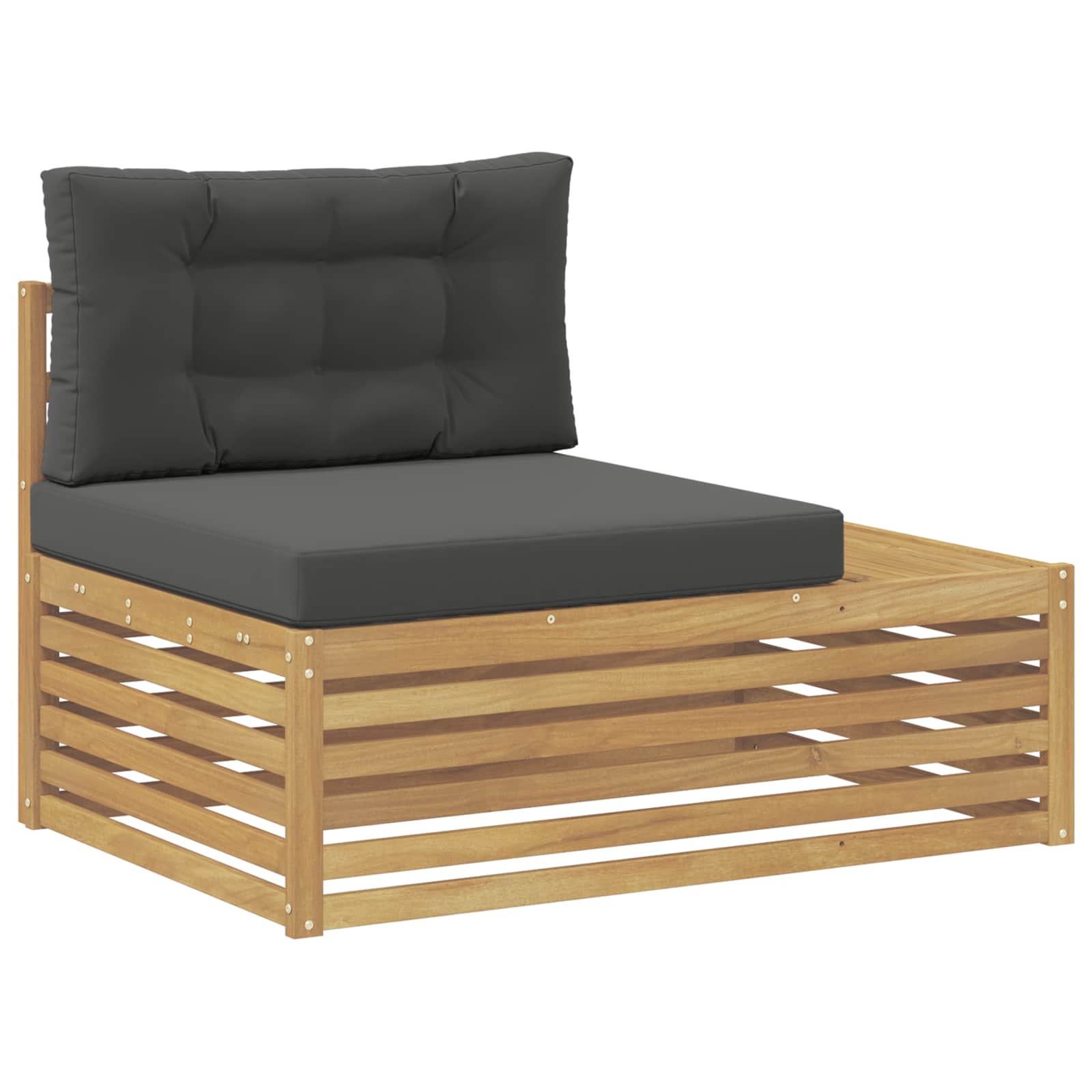 4 Stück Outdoor-Sofagarnitur Polyester Weiß