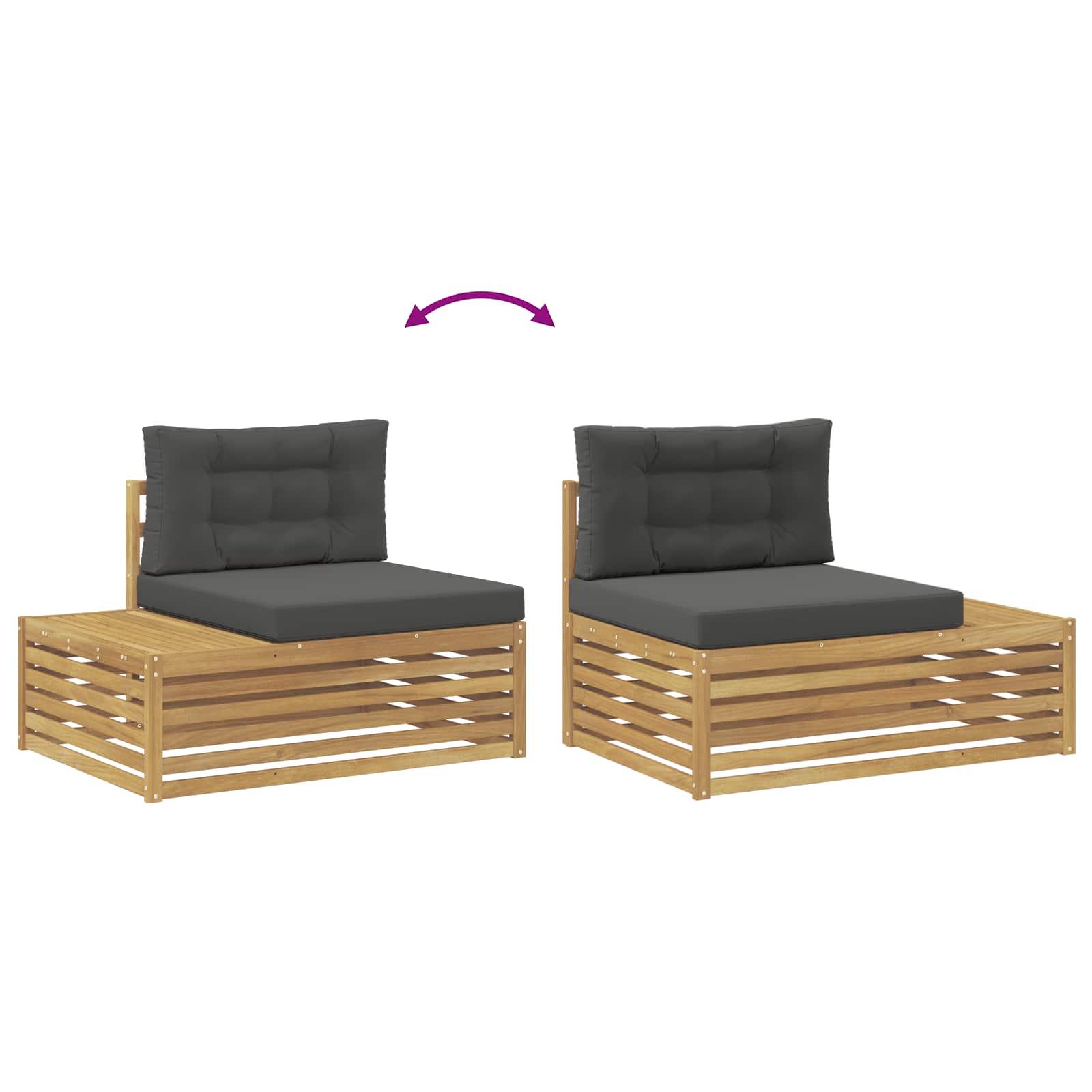 4 Stück Outdoor-Sofagarnitur Polyester Weiß