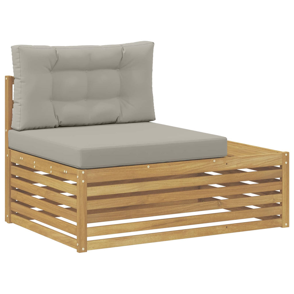 7 Stück Outdoor-Sofagarnitur Polyester Weiß