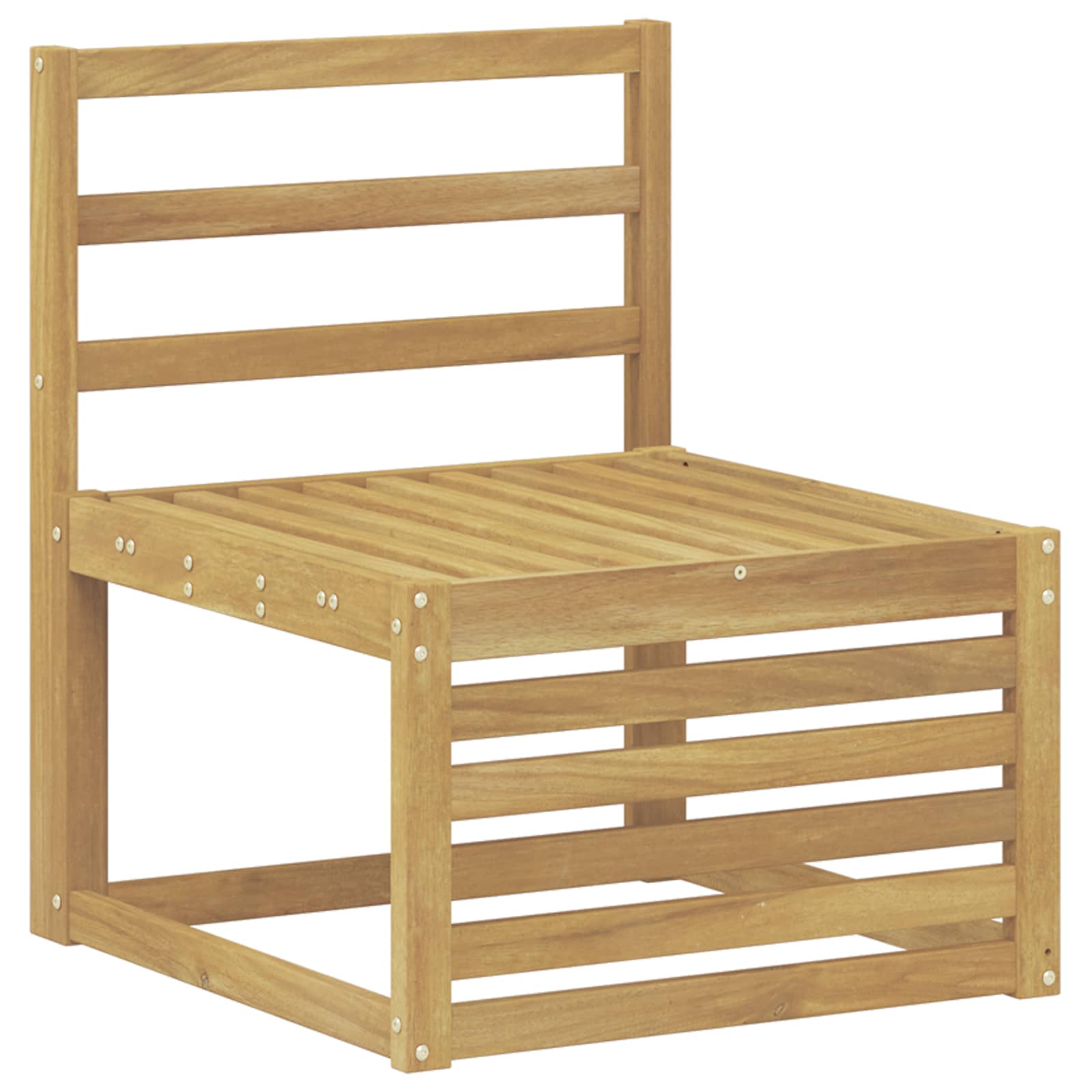 Outdoor-Sofagarnitur 7 pcs Weiß Massivholz Akazie