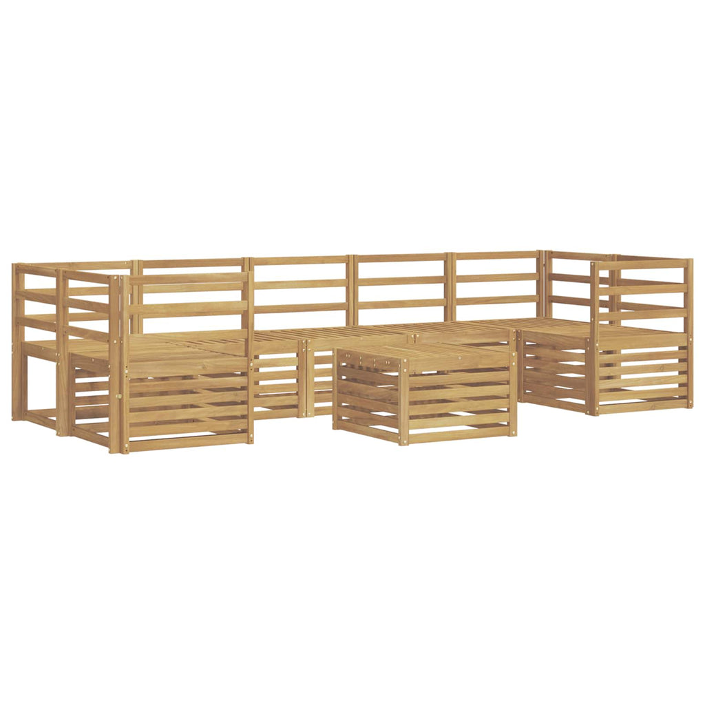 Outdoor-Sofagarnitur 8 pcs Weiß Massivholz Akazie
