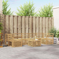 Outdoor-Sofagarnitur 8 pcs Weiß Massivholz Akazie