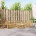Outdoor-Sofagarnitur 8 pcs Weiß Massivholz Akazie