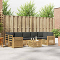 Outdoor-Sofagarnitur 8 pcs Weiß und Anthrazit Polyester