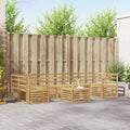 Outdoor-Sofagarnitur 8 pcs Weiß Massivholz Akazie