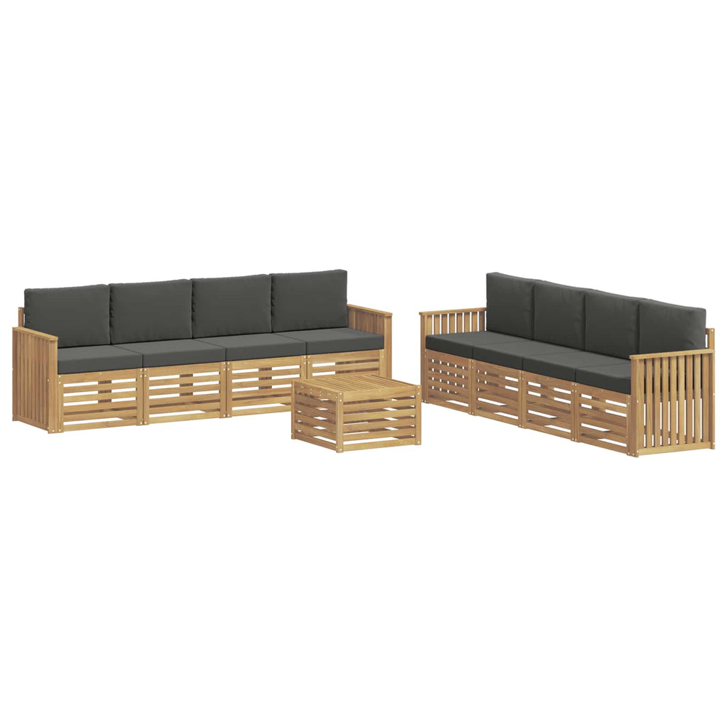 Sofagarnituren 9 pcs Weiß und Anthrazit 59 x 59 x 37 cm