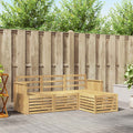 Outdoor-Sofagarnitur 4 pcs Weiß 189,5 x 122,5 x 73 cm