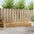 Outdoor-Sofagarnitur 5 pcs Weiß 249 x 122,5 x 73 cm