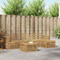 Outdoor-Sofagarnitur 6 pcs Weiß 59 x 59 x 37 cm