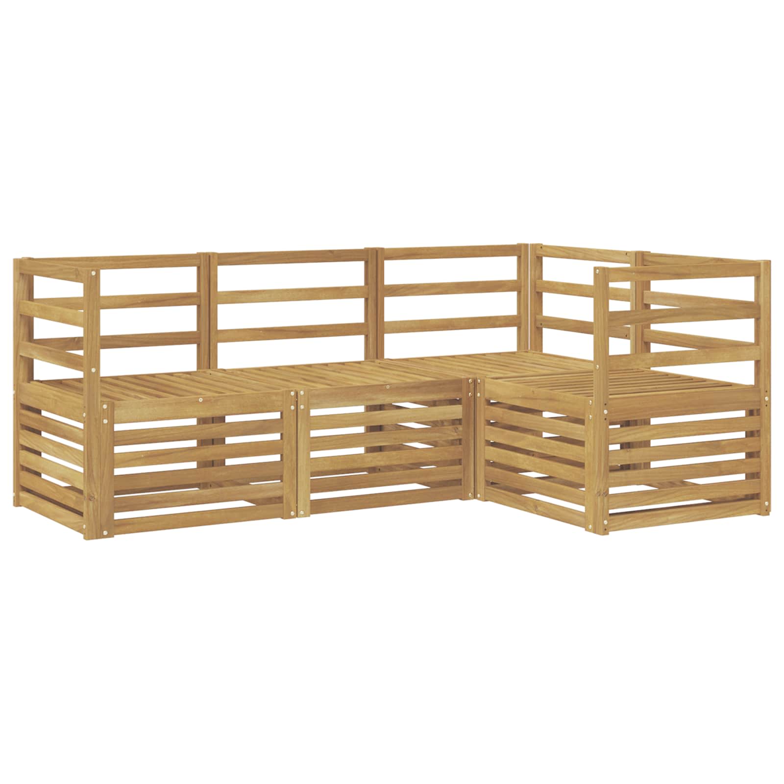 Sofagarnituren 4 pcs Weiß 185,5 x 126,5 x 73 cm
