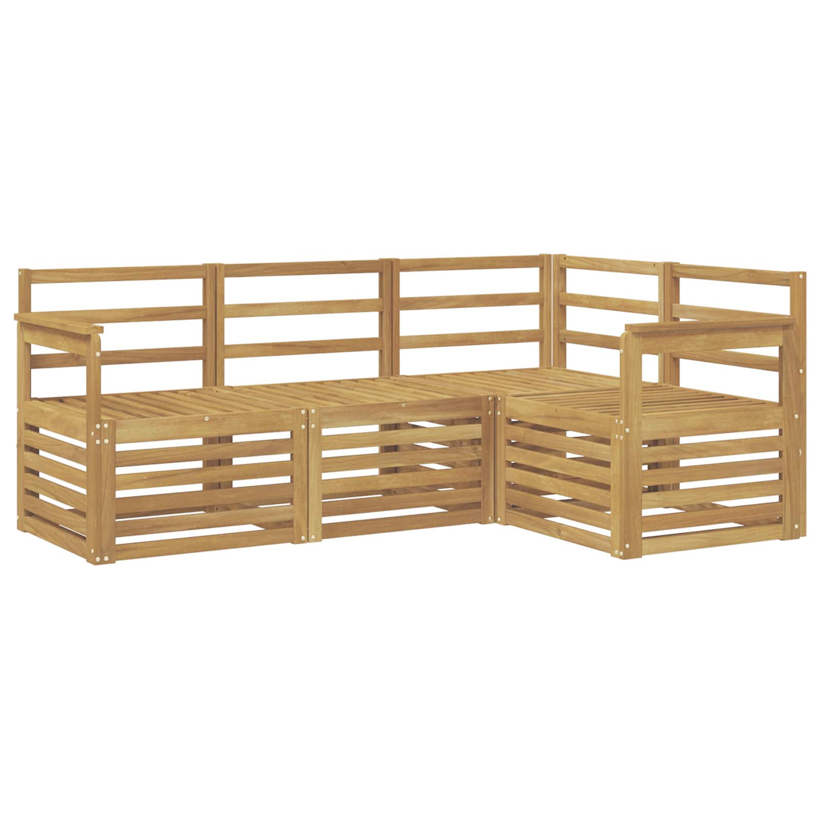 Sofagarnituren 4 pcs Weiß 187,5 x 128,5 x 73 cm