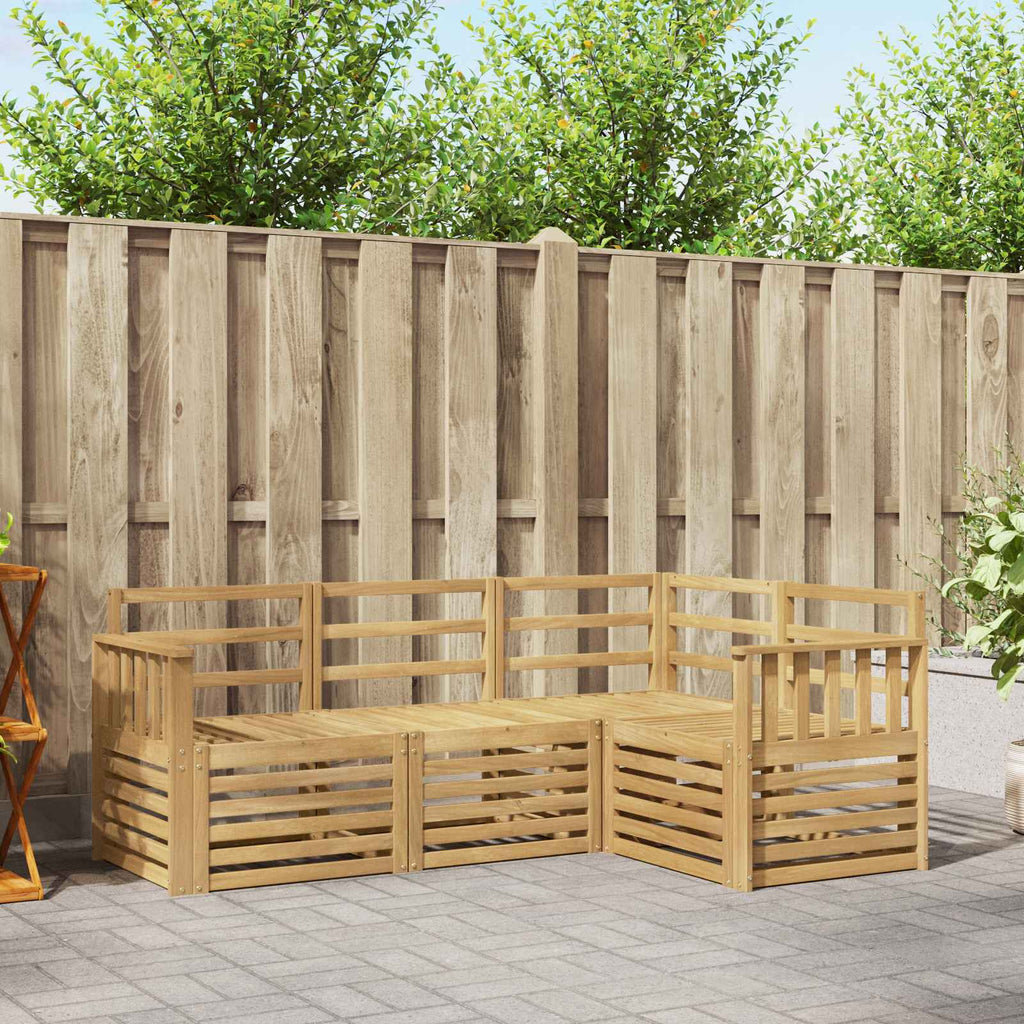Sofagarnituren 4 pcs Weiß 187,5 x 128,5 x 73 cm