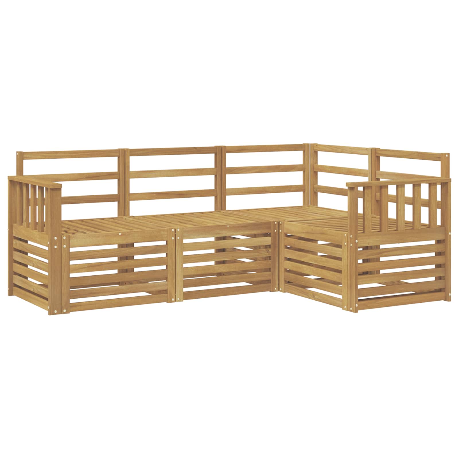 Sofagarnituren 4 pcs Weiß 187,5 x 128,5 x 73 cm