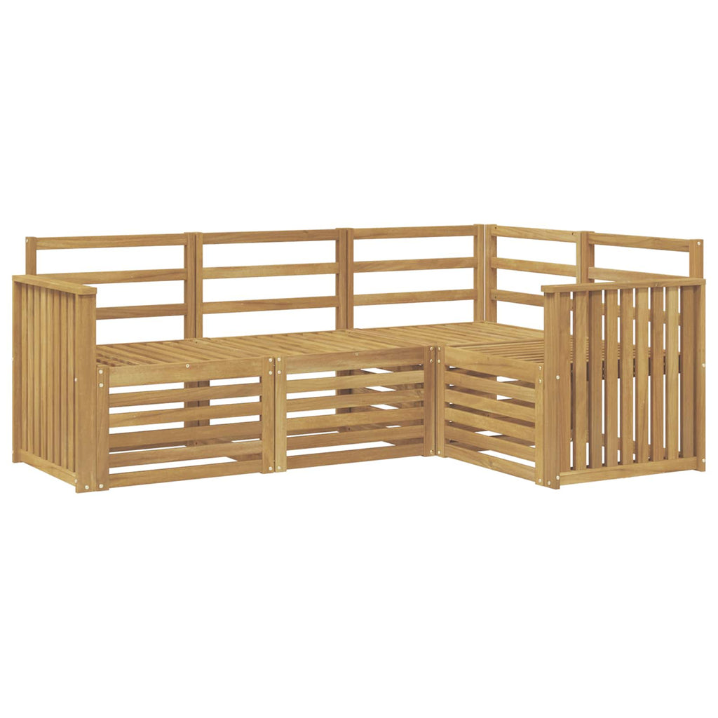 Sofagarnituren 4 pcs Weiß 187,5 x 128,5 x 73 cm
