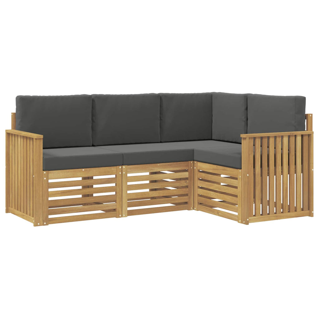 Sofagarnituren 4 pcs Weiß und Anthrazit 187,5 x 128,5 x 73 cm