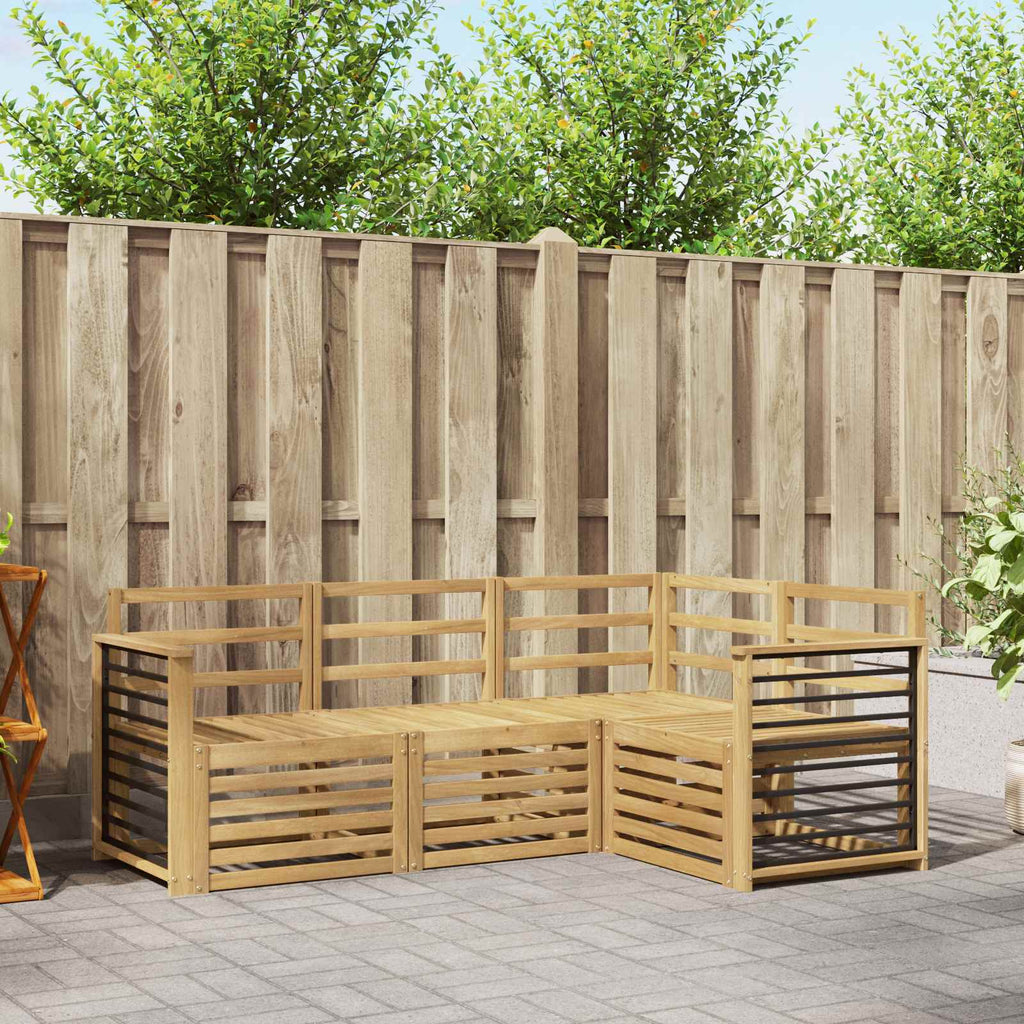 Sofagarnituren 4 pcs Weiß 187,5 x 128,5 x 73 cm