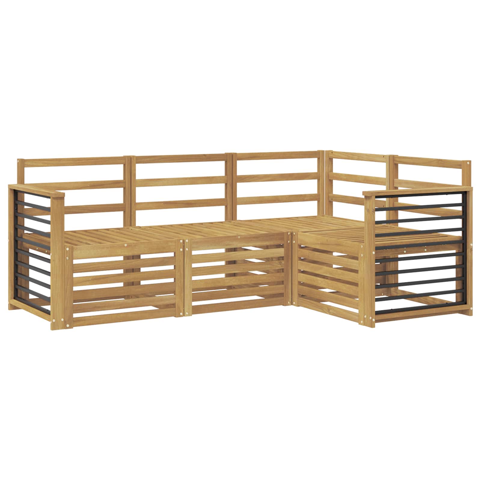 Sofagarnituren 4 pcs Weiß 187,5 x 128,5 x 73 cm
