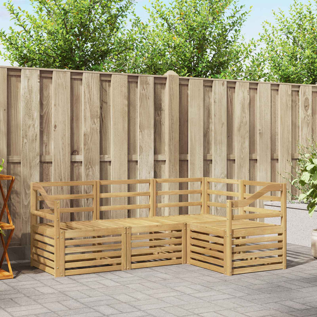 Sofagarnituren 4 pcs Weiß 185,5 x 126,5 x 73 cm