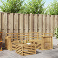 Outdoor-Sofagarnitur 5 pcs Weiß 59 x 59 x 37 cm
