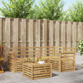 Outdoor-Sofagarnitur 5 pcs Weiß 59 x 59 x 37 cm