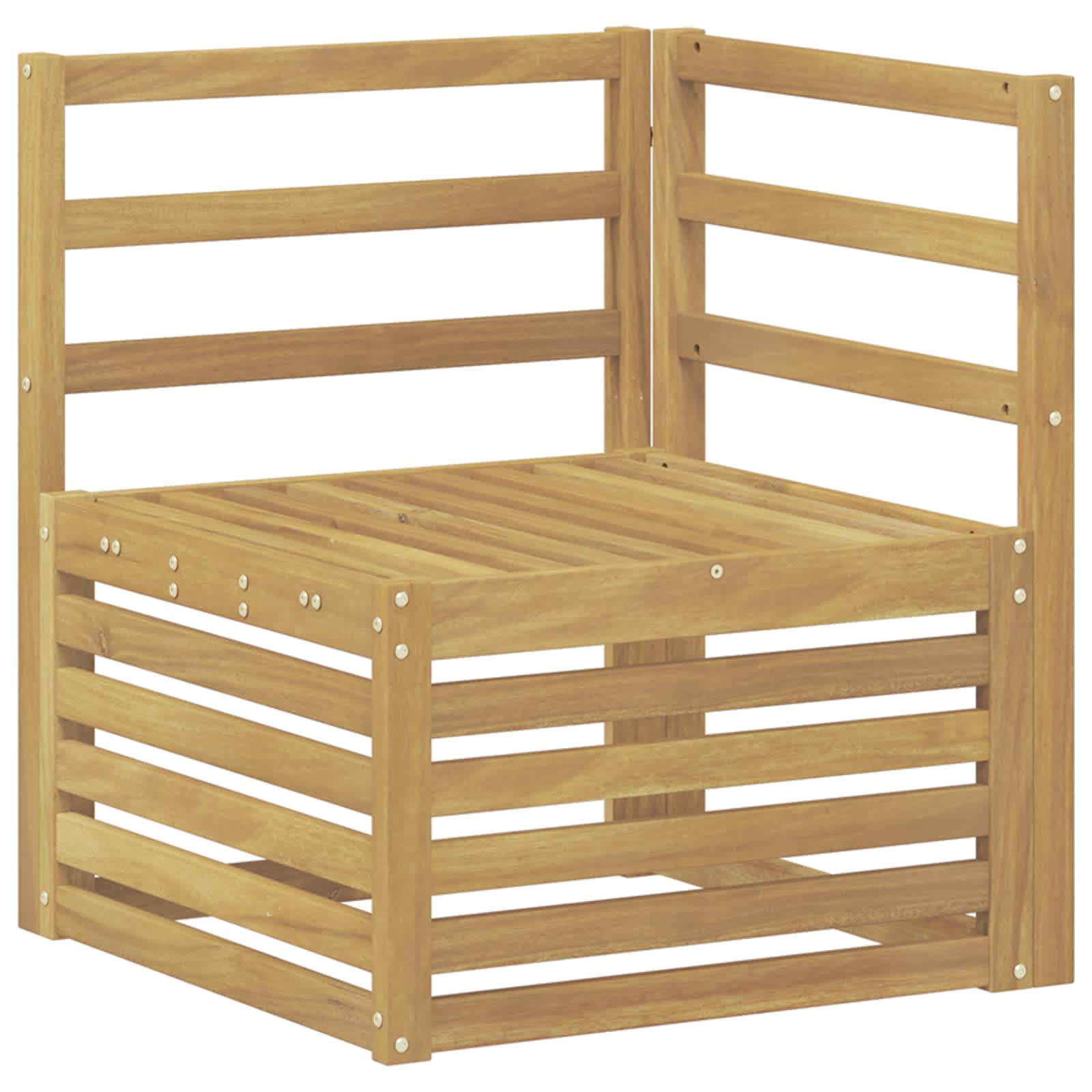 Outdoor-Sofagarnitur 5 pcs Weiß 59 x 59 x 37 cm