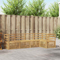 Outdoor-Sofagarnitur 5 pcs Weiß 245 x 126,5 x 73 cm