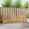 Outdoor-Sofagarnitur 5 pcs Weiß 247 x 128,5 x 73 cm