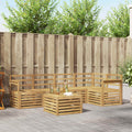 Outdoor-Sofagarnitur 6 pcs Weiß 59 x 59 x 37 cm