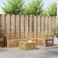 Outdoor-Sofagarnitur 6 pcs Weiß 59 x 59 x 37 cm
